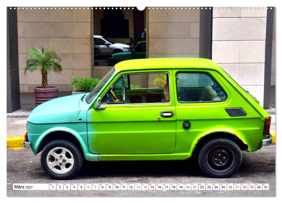 Polski Fiat 126p - Kult auf Kuba (CALVENDO Premium Wandkalender 2027)