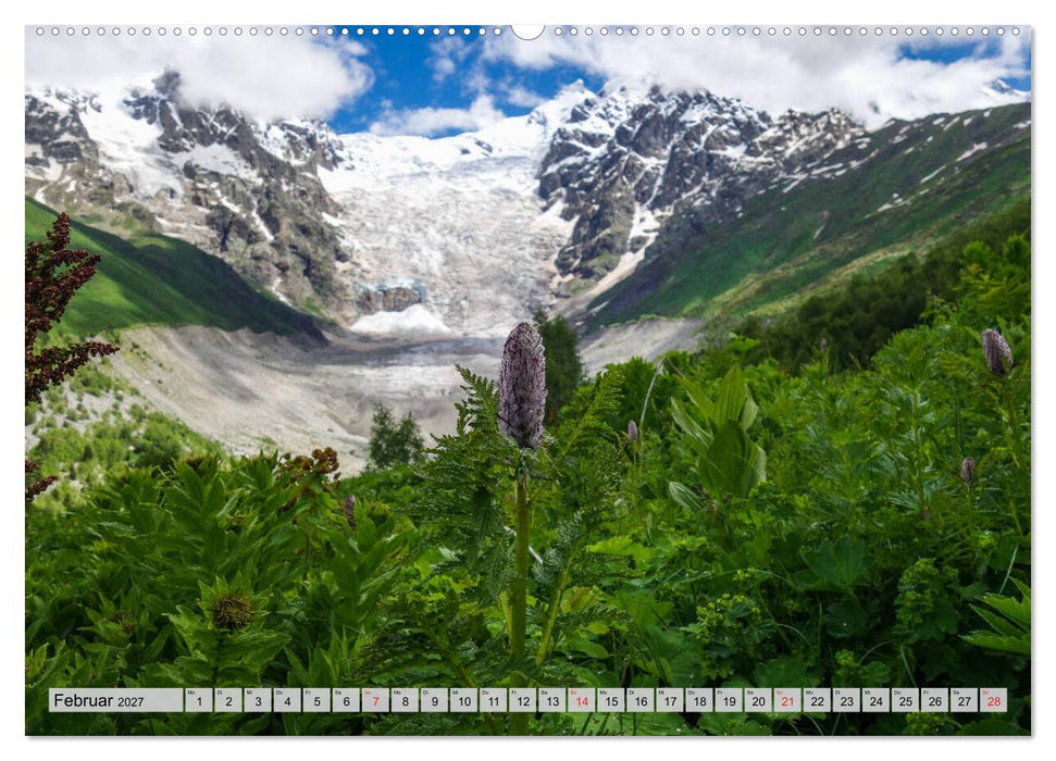 Swanetien - Georgiens Bergwelt im Großen Kaukasus (CALVENDO Premium Wandkalender 2027)