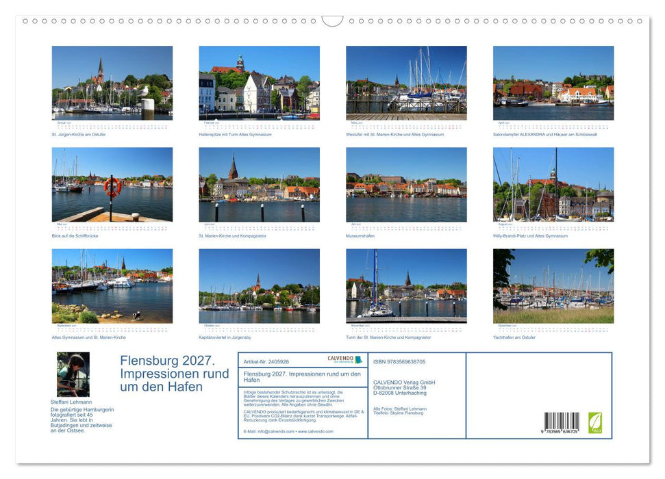 Flensburg 2027. Impressionen rund um den Hafen (CALVENDO Wandkalender 2027)
