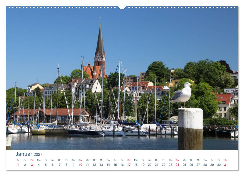 Flensburg 2027. Impressionen rund um den Hafen (CALVENDO Premium Wandkalender 2027)