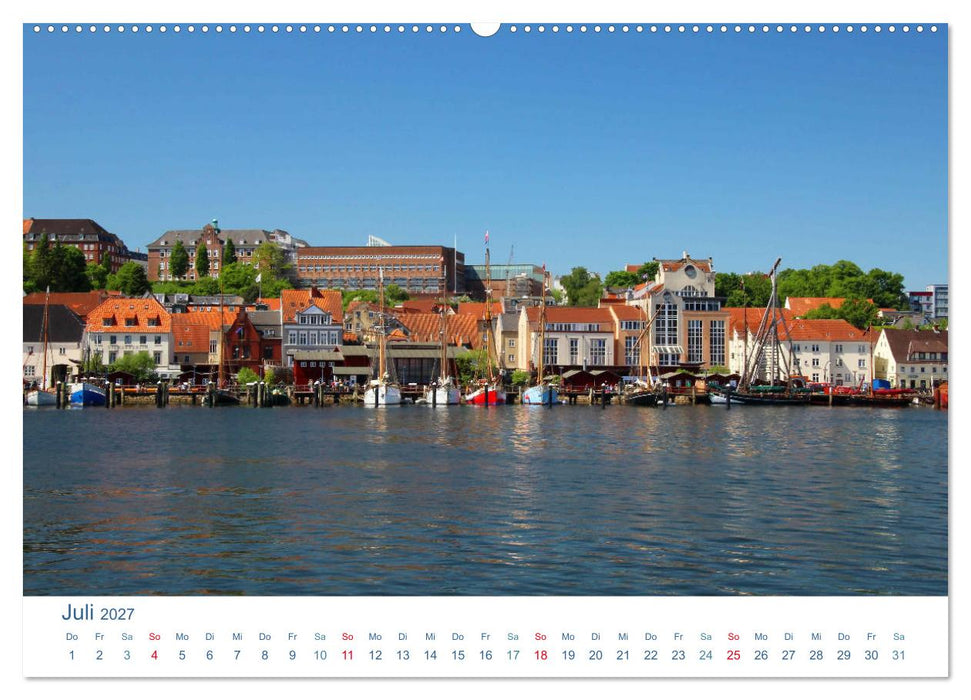 Flensburg 2027. Impressionen rund um den Hafen (CALVENDO Premium Wandkalender 2027)