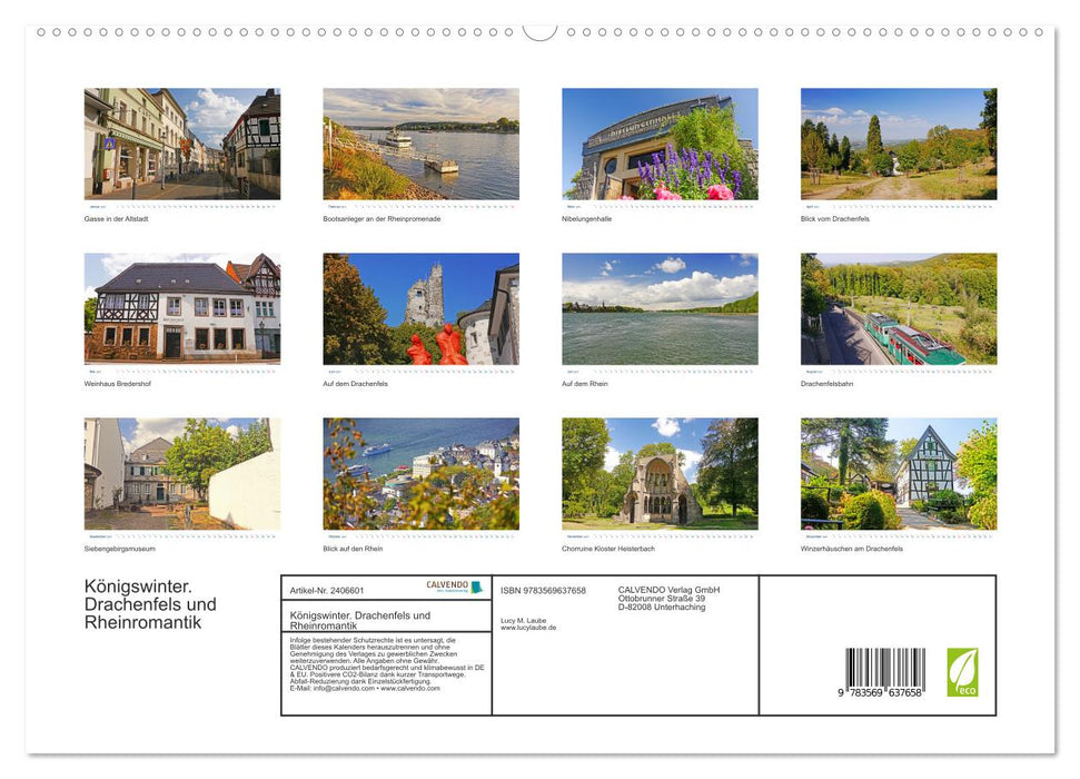 Königswinter. Drachenfels und Rheinromantik (CALVENDO Premium Wandkalender 2027)