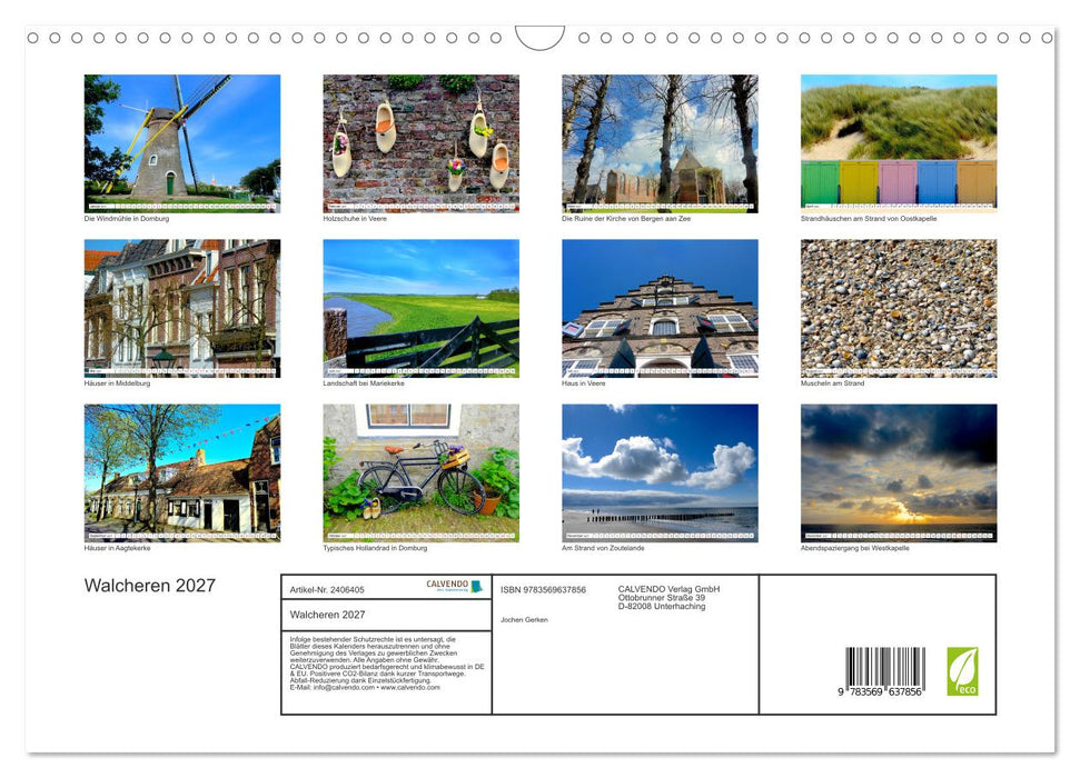 Walcheren 2027 (CALVENDO Wandkalender 2027)