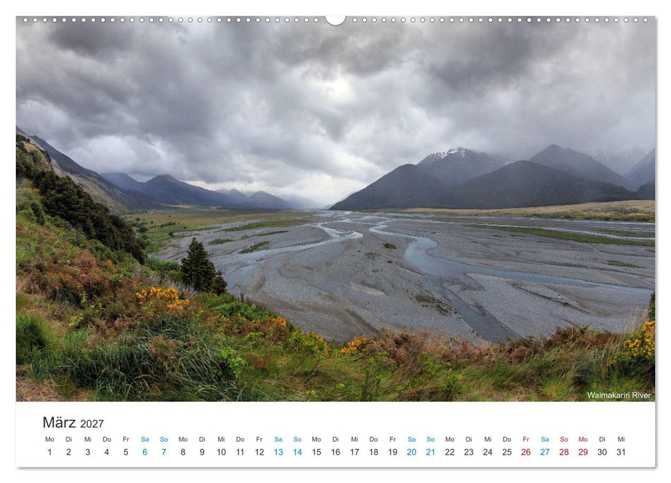 Neuseelands Berge (CALVENDO Premium Wandkalender 2027)