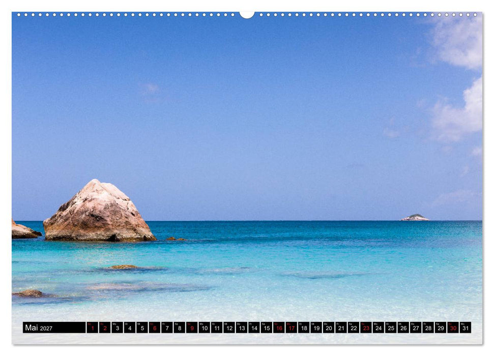 Seychellen. Sonneninseln - Mahé, La Digue, Praslin (CALVENDO Premium Wandkalender 2027)
