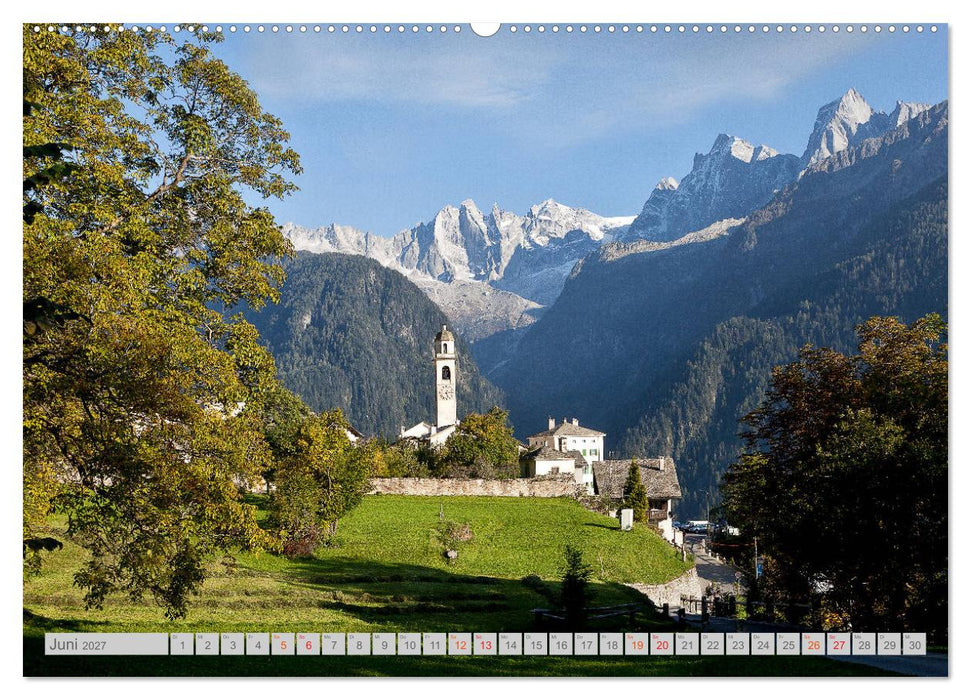 Bergell - Bergaglia (CALVENDO Premium Wandkalender 2027)