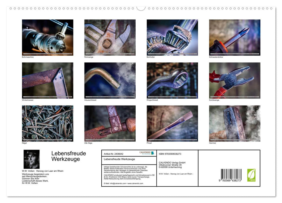 Lebensfreude Werkzeuge (CALVENDO Premium Wandkalender 2027)
