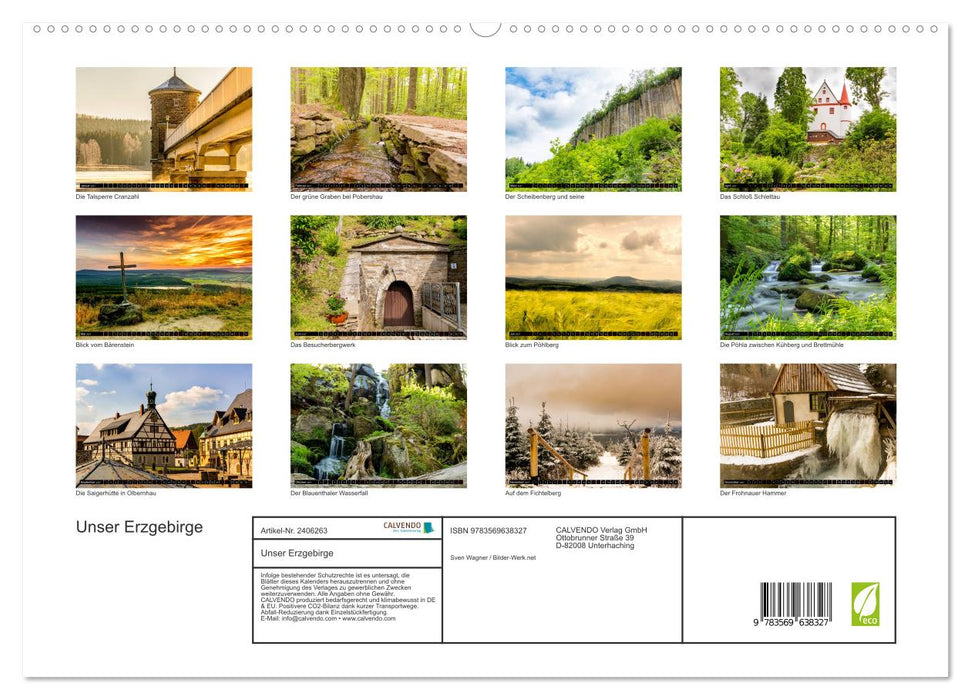 Unser Erzgebirge (CALVENDO Premium Wandkalender 2027)