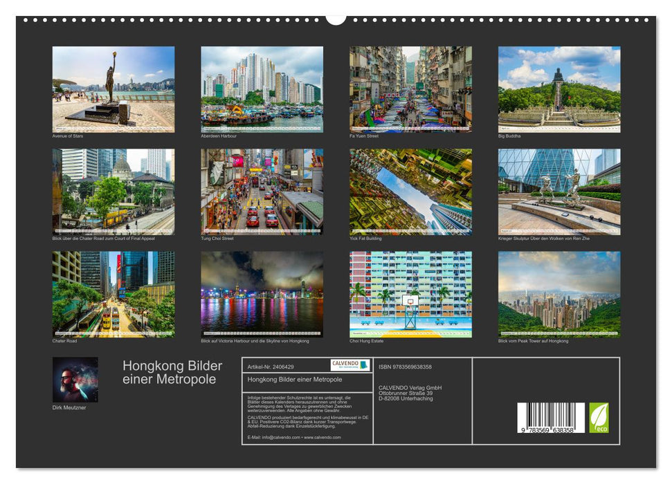 Hongkong Bilder einer Metropole (CALVENDO Premium Wandkalender 2027)