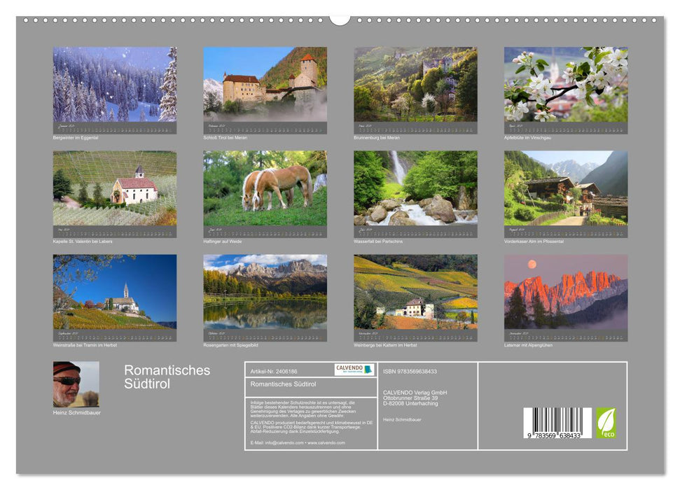 Romantisches Südtirol (CALVENDO Premium Wandkalender 2027)