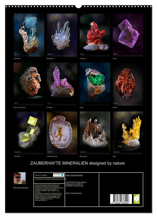 ZAUBERHAFTE MINERALIEN designed by nature (CALVENDO Premium Wandkalender 2027)