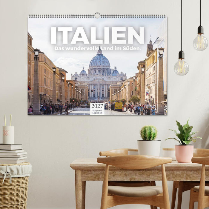 Italien - Das wundervolle Land im Süden. (CALVENDO Wandkalender 2027)