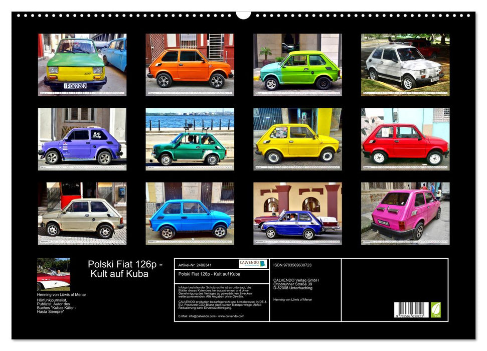 Polski Fiat 126p - Kult auf Kuba (CALVENDO Wandkalender 2027)