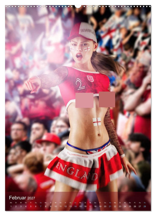 SEXY FUSSBALLFANS - DIE HEISSESTEN FAN-GIRLS DER WELT (CALVENDO Premium Wandkalender 2027)