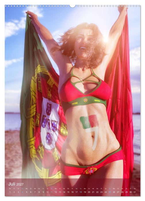 SEXY FUSSBALLFANS - DIE HEISSESTEN FAN-GIRLS DER WELT (CALVENDO Premium Wandkalender 2027)