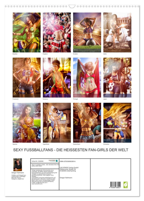 SEXY FUSSBALLFANS - DIE HEISSESTEN FAN-GIRLS DER WELT (CALVENDO Wandkalender 2027)