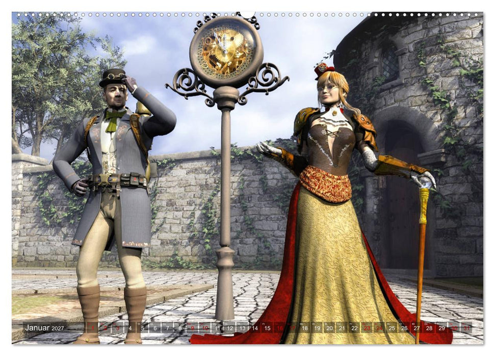 Steampunk Träume (CALVENDO Wandkalender 2027)