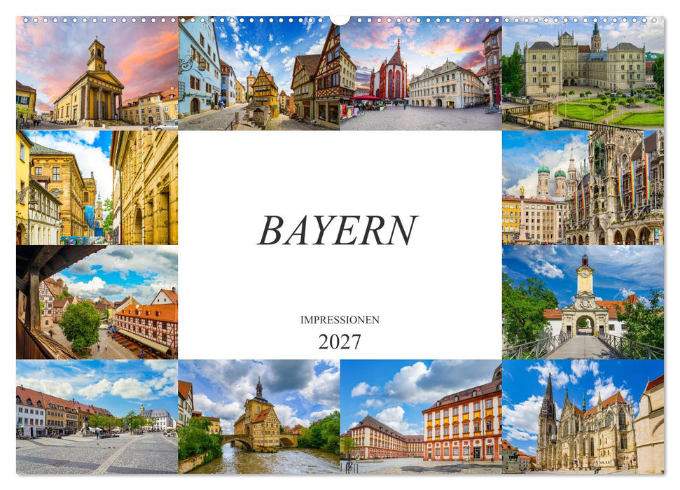 Bayern Impressionen (CALVENDO Wandkalender 2027)
