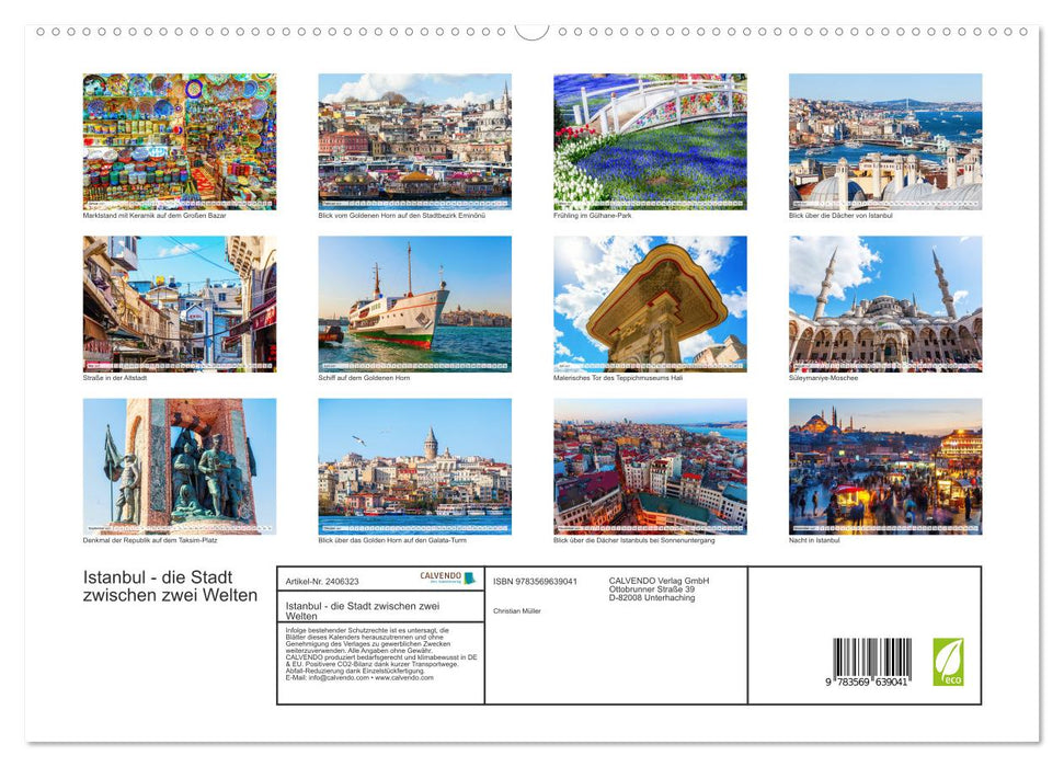Istanbul - die Stadt zwischen zwei Welten (CALVENDO Premium Wandkalender 2027)