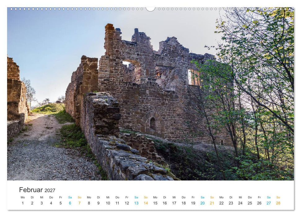 Haßberge - Burgen und Burgruinen (CALVENDO Wandkalender 2027)