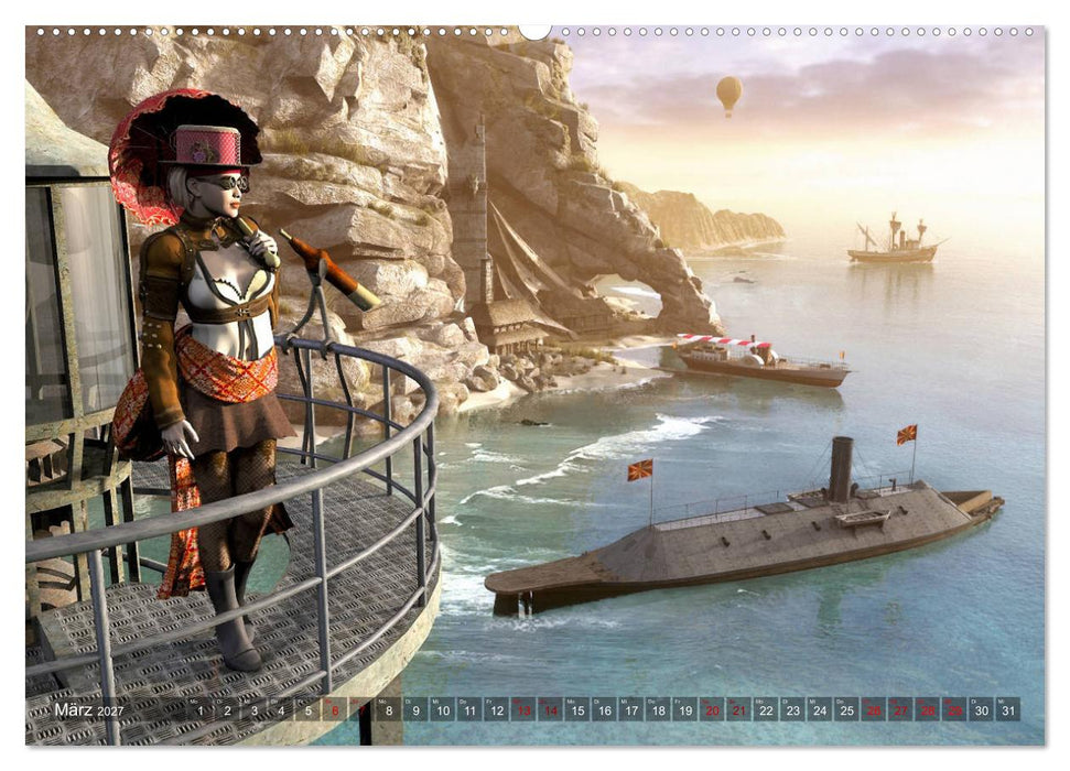 Steampunk Träume (CALVENDO Premium Wandkalender 2027)