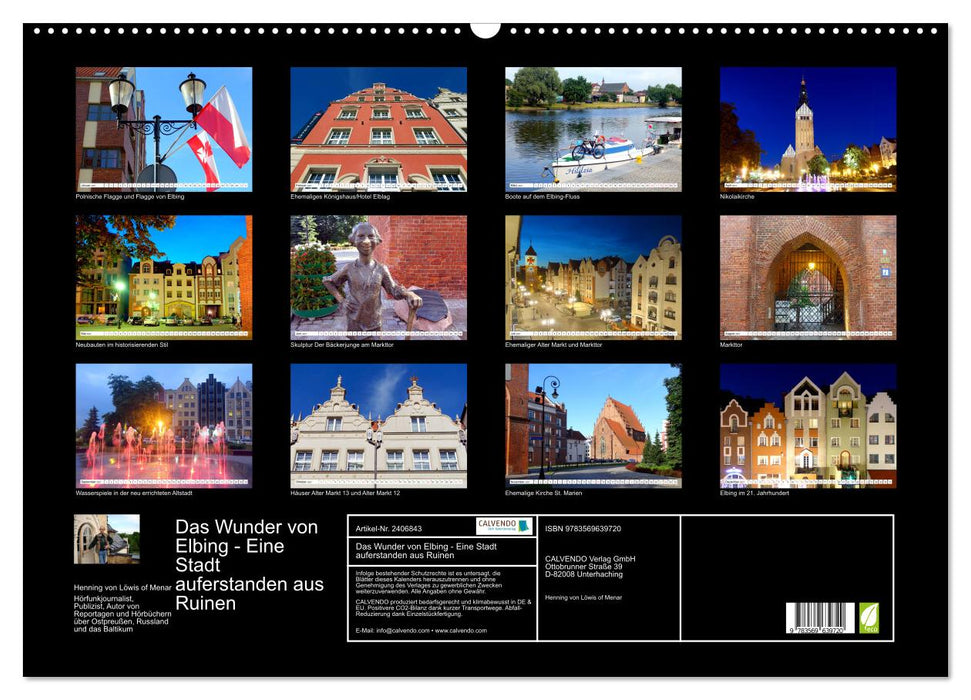 Das Wunder von Elbing - Eine Stadt auferstanden aus Ruinen (CALVENDO Wandkalender 2027)