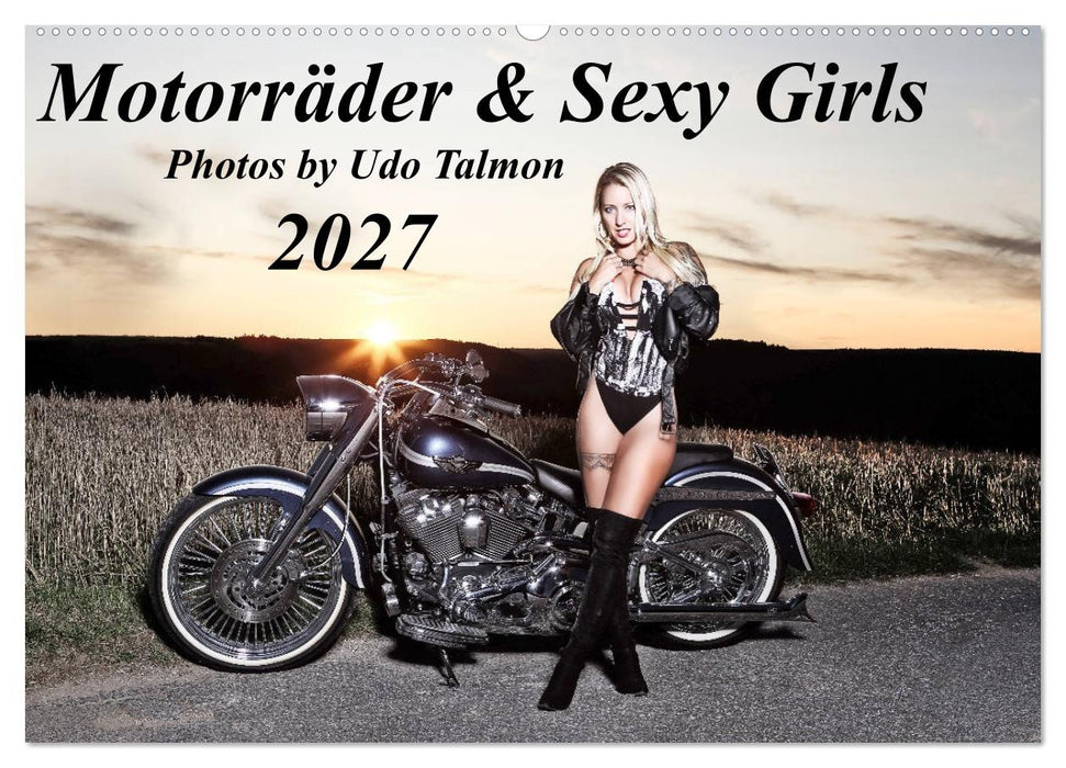 Motorräder & Sexy Girls (CALVENDO Wandkalender 2027)