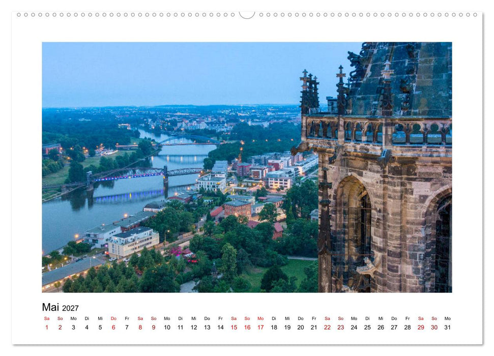 Blue Times - Magdeburg (CALVENDO Premium Wandkalender 2027)