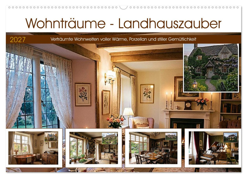 Wohnträume - Landhauszauber (CALVENDO Wandkalender 2027)