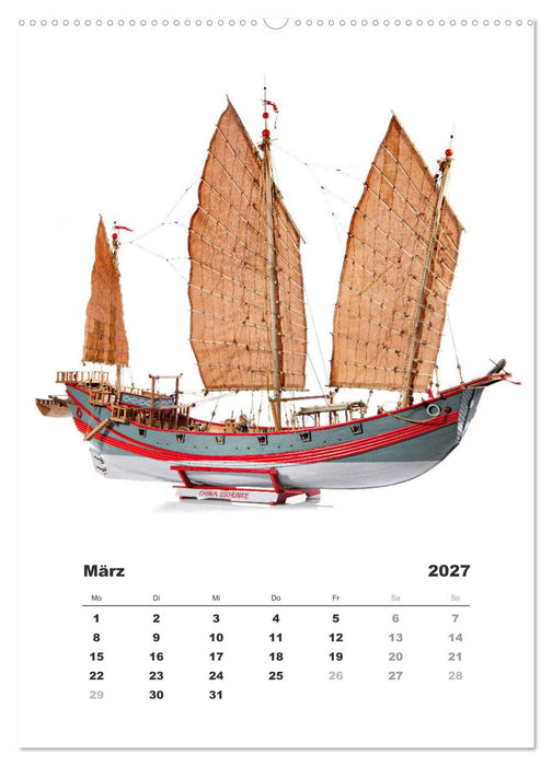 Historische Segelschiffe - Modellbau (CALVENDO Wandkalender 2027)