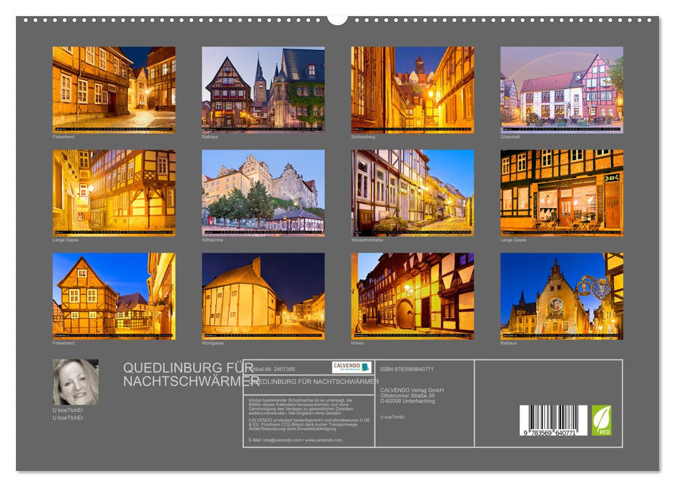 QUEDLINBURG FÜR NACHTSCHWÄRMER (CALVENDO Premium Wandkalender 2027)