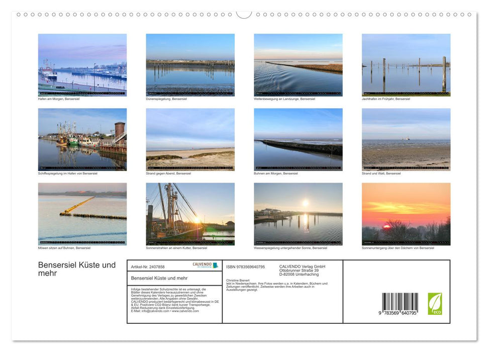 Bensersiel Küste und mehr (CALVENDO Premium Wandkalender 2027)