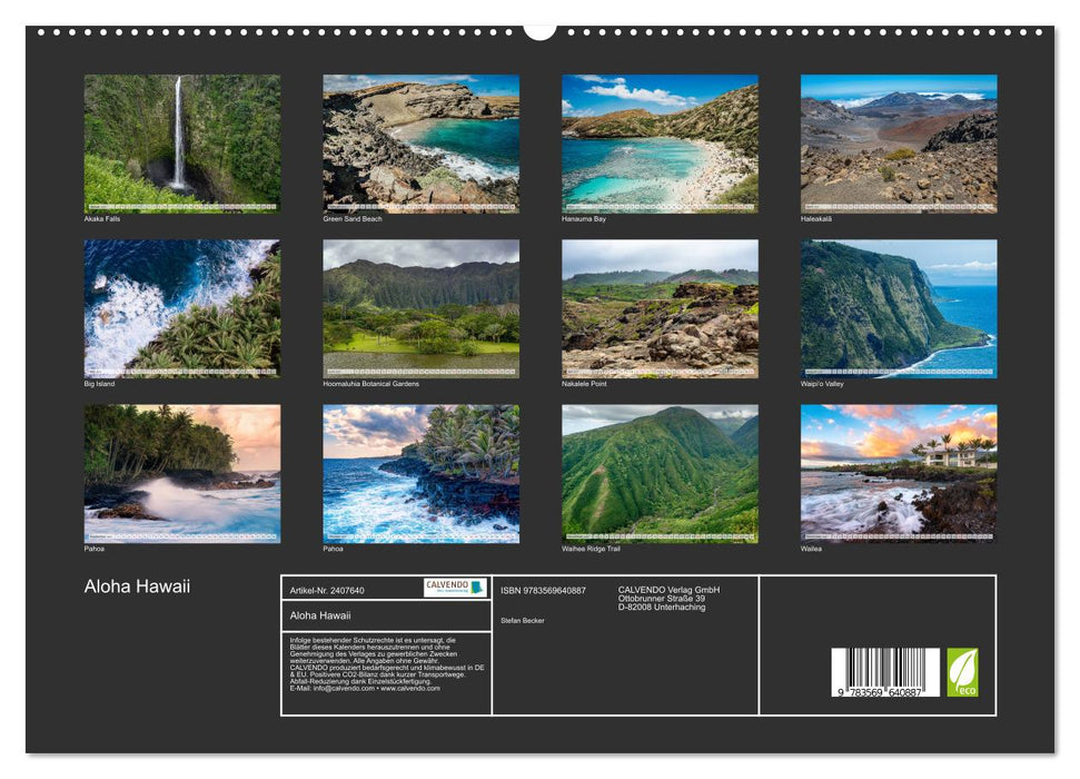 Aloha Hawaii (CALVENDO Premium Wandkalender 2027)