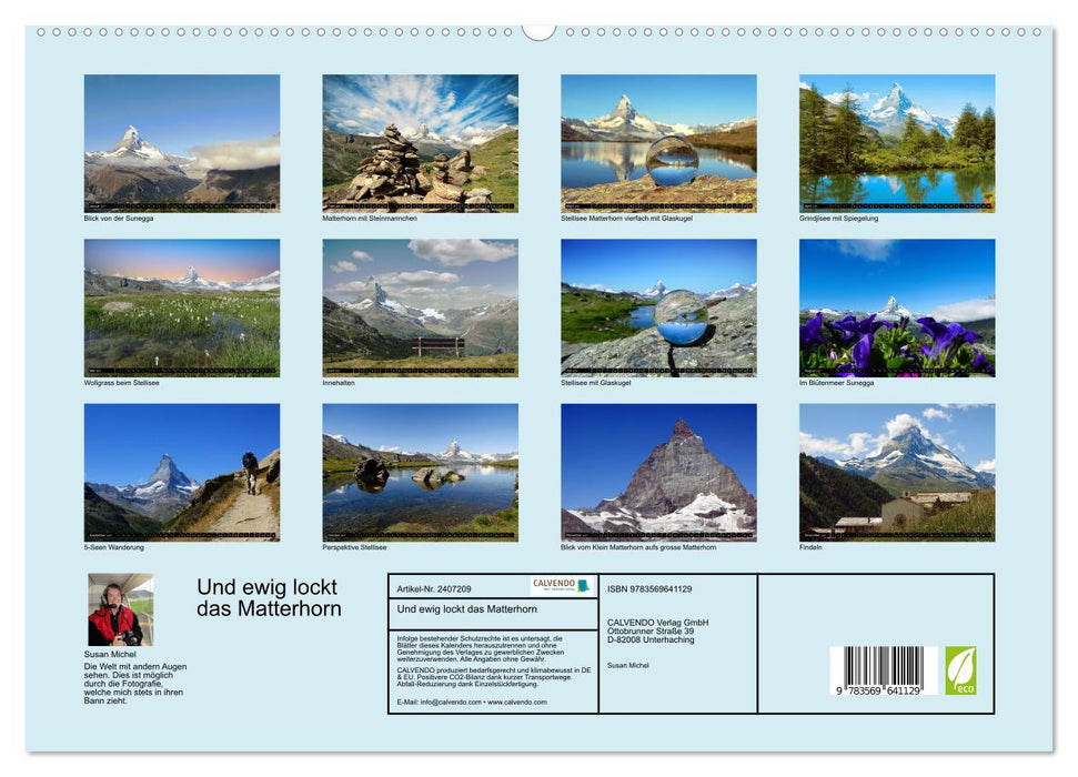 Und ewig lockt das Matterhorn (CALVENDO Premium Wandkalender 2027)
