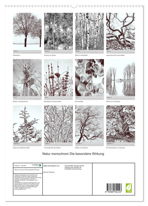 Natur monochrom Die besondere Wirkung (CALVENDO Premium Wandkalender 2027)
