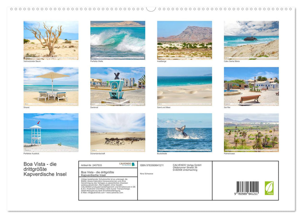 Boa Vista - die drittgrößte Kapverdische Insel (CALVENDO Premium Wandkalender 2027)