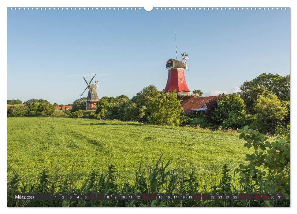 Faszination Windmühlen - Entlang der Ostfriesischen Mühlenstraße (CALVENDO Wandkalender 2027)
