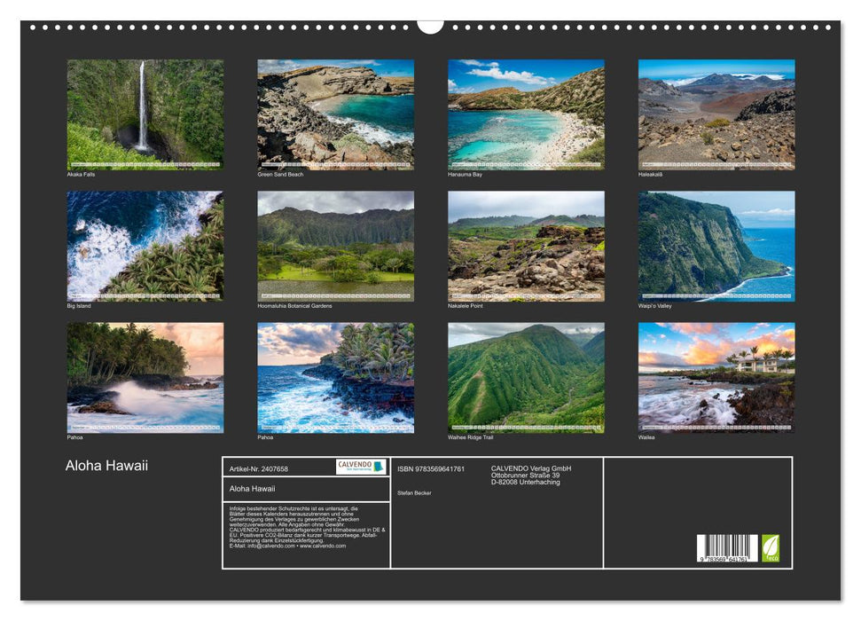 Aloha Hawaii (CALVENDO Wandkalender 2027)