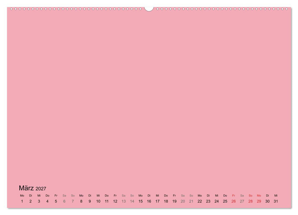 DIY Bastel-Kalender -Warme Pastell Farben- Zum Selbstgestalten (CALVENDO Premium Wandkalender 2027)