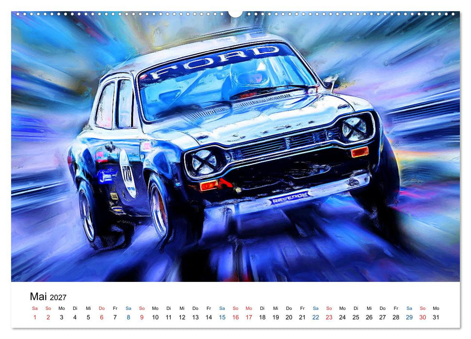 Tourenwagen von gestern (CALVENDO Premium Wandkalender 2027)