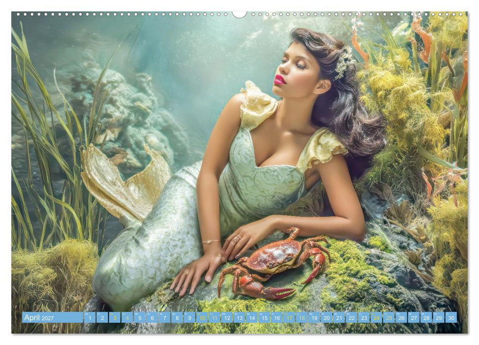Meerjungfrauen - Graziös und anmutig (CALVENDO Premium Wandkalender 2027)