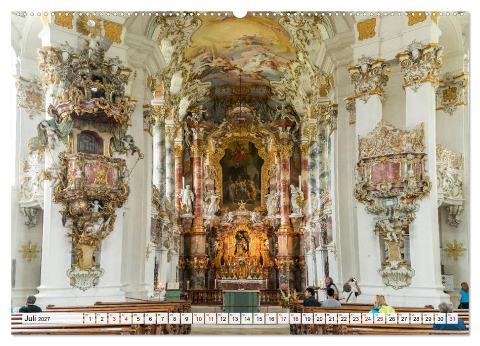 Bayerns Kirchen (CALVENDO Premium Wandkalender 2027)
