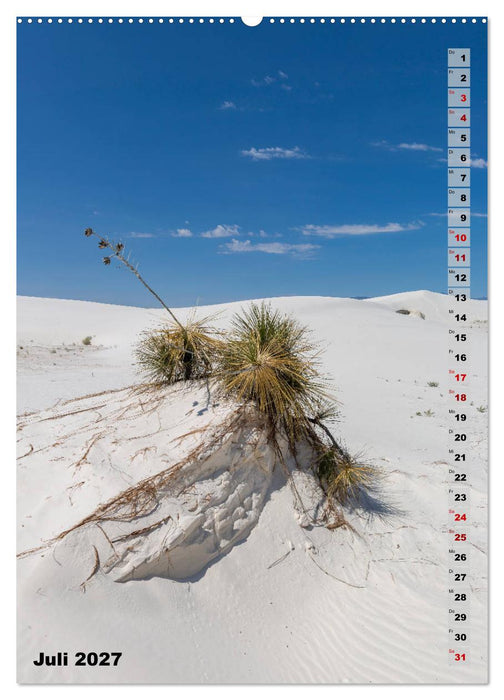 WHITE SANDS NATIONAL MONUMENT Wüstenimpressionen (CALVENDO Premium Wandkalender 2027)