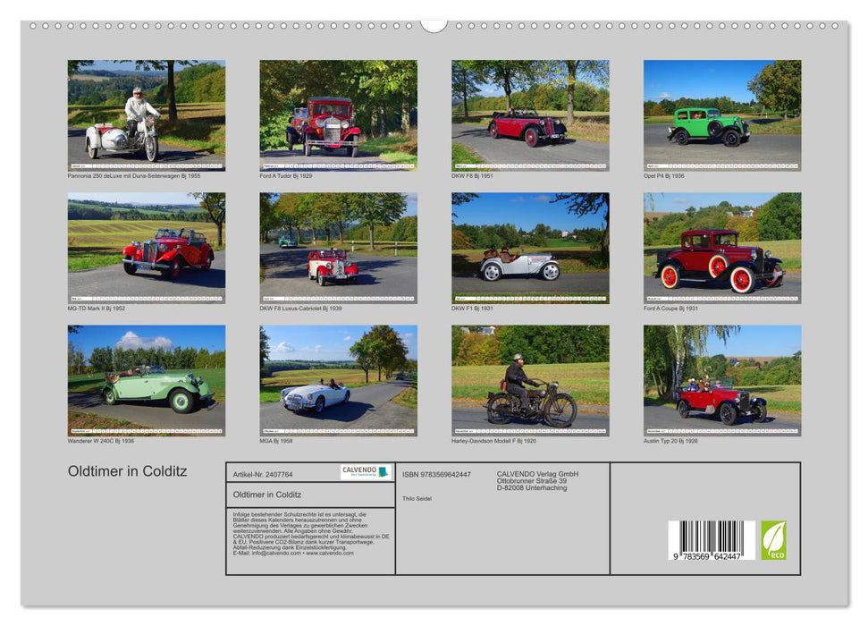 Oldtimer in Colditz (CALVENDO Premium Wandkalender 2027)