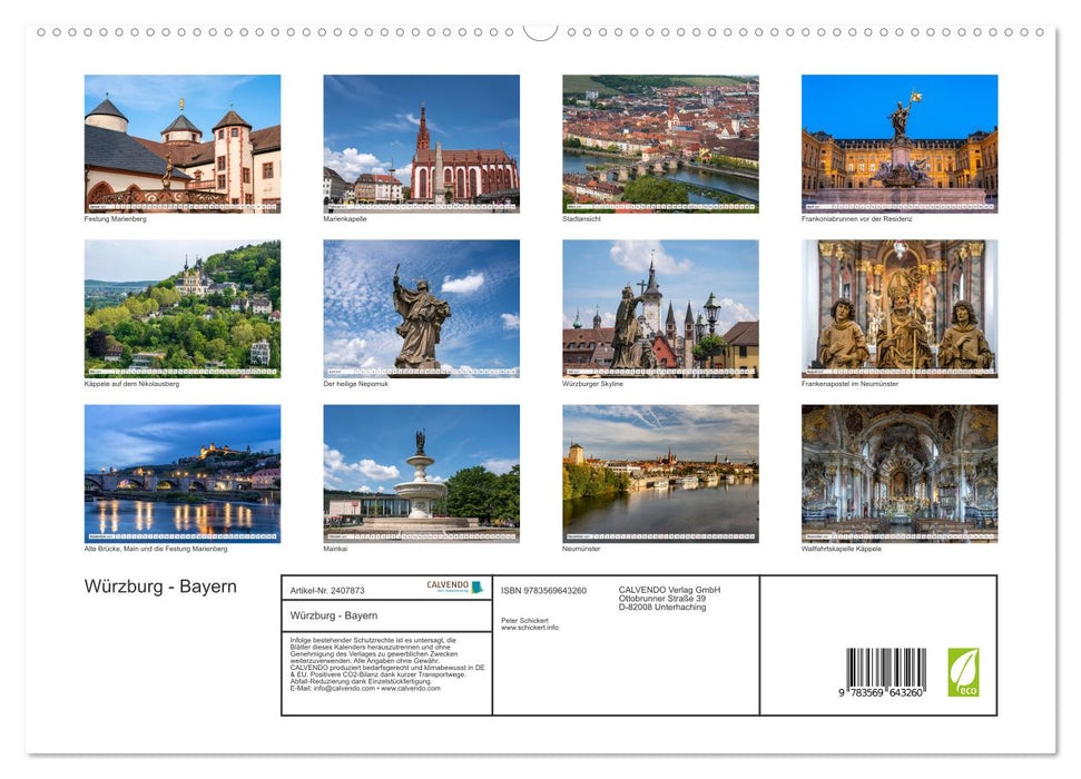 Würzburg - Bayern (CALVENDO Premium Wandkalender 2027)