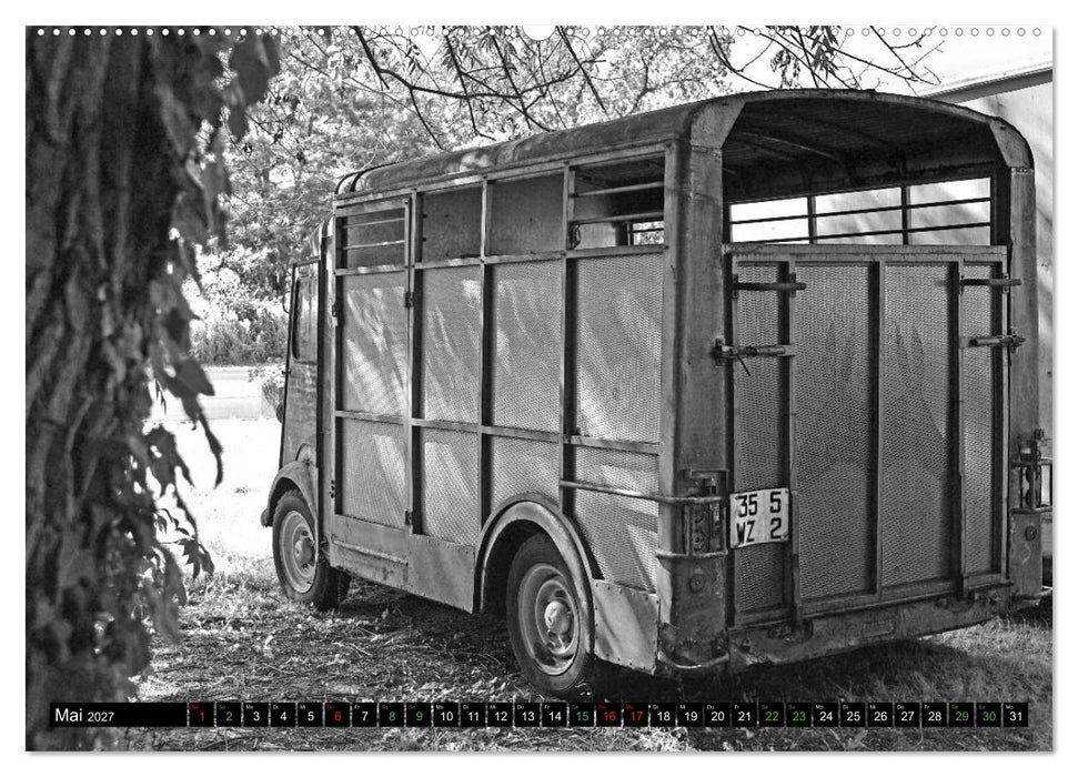 Citroën HY eine Legende in Schwarzweiß (CALVENDO Wandkalender 2027)