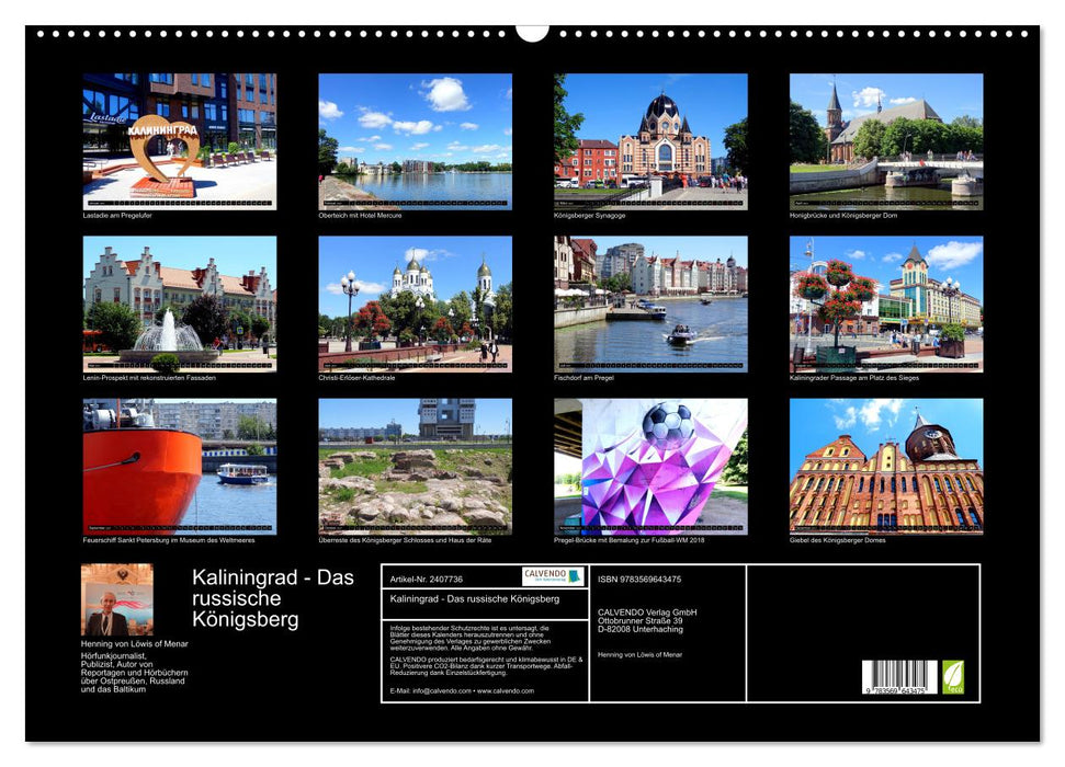 Kaliningrad - Das russische Königsberg (CALVENDO Wandkalender 2027)
