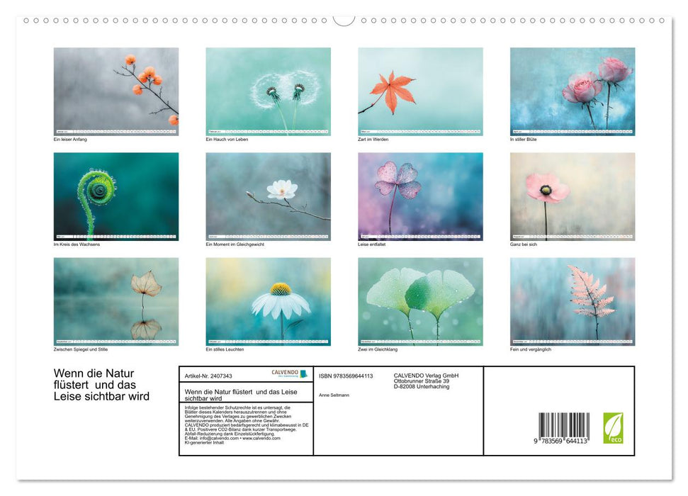 Wenn die Natur flüstert und das Leise sichtbar wird (CALVENDO Premium Wandkalender 2027)