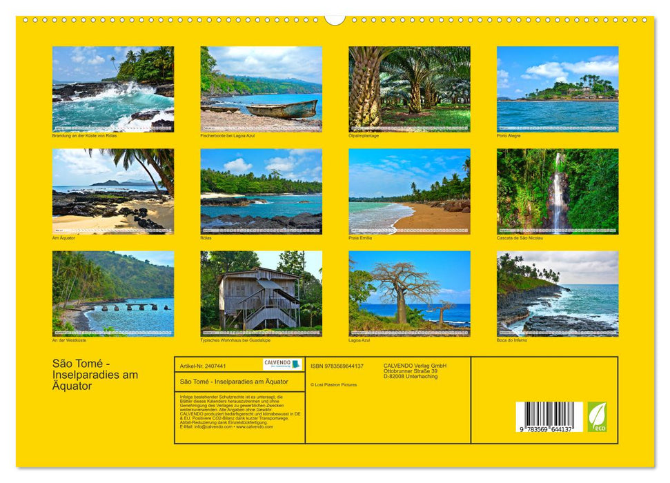 São Tomé - Inselparadies am Äquator (CALVENDO Premium Wandkalender 2027)
