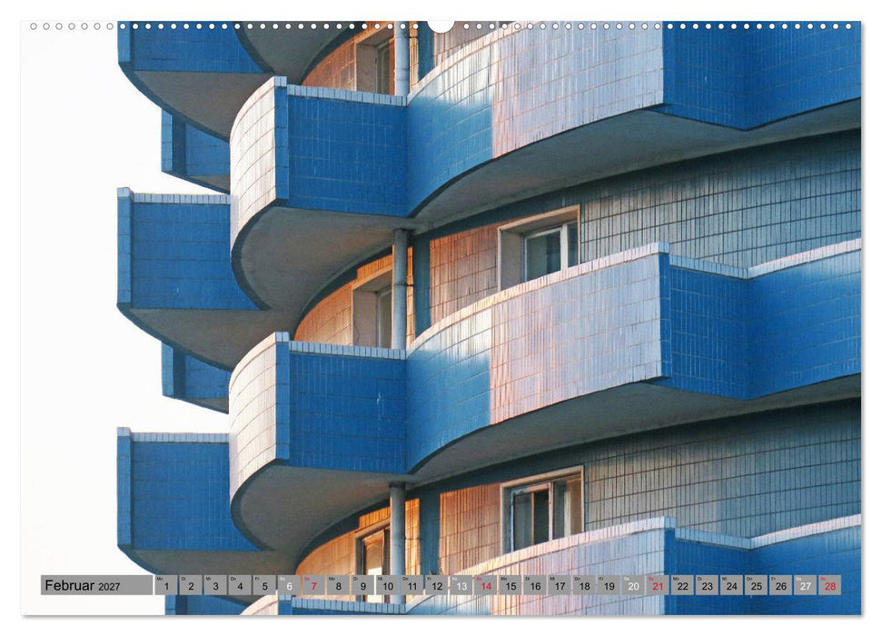 PJÖNGJANG Streifzug durch eine leere Stadt (CALVENDO Wandkalender 2027)